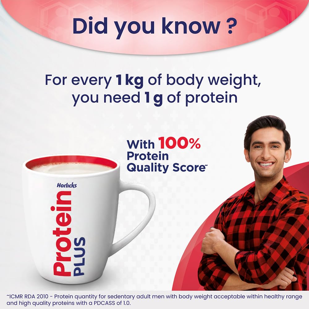 Horlicks Protein+ Chocolate Flavor Powder 400g Daily Nutrition Drink for Muscle Support Adults