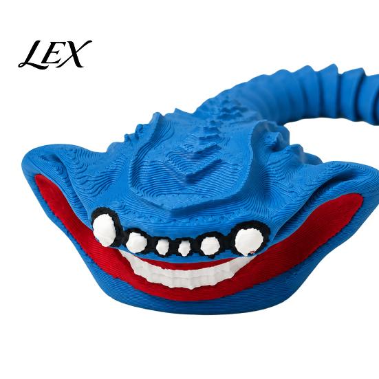 Creative Gift for Kids 3D Printed Sea Monsters Ornament, Flexible Articulated Action Figure, Fantasy Poseable Mythical Creature Deep Statue Desk Decor