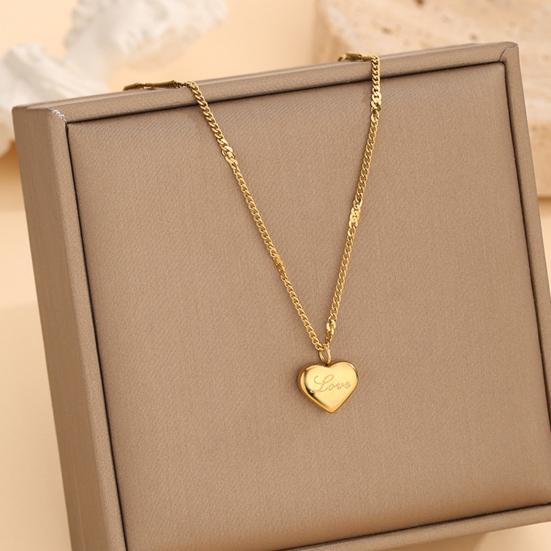 Комплект украшений в форме сердца, золотое ожерелье в форме сердца, серьги-кольца, подарки на день рождения, годовщину свадьбы для женщин