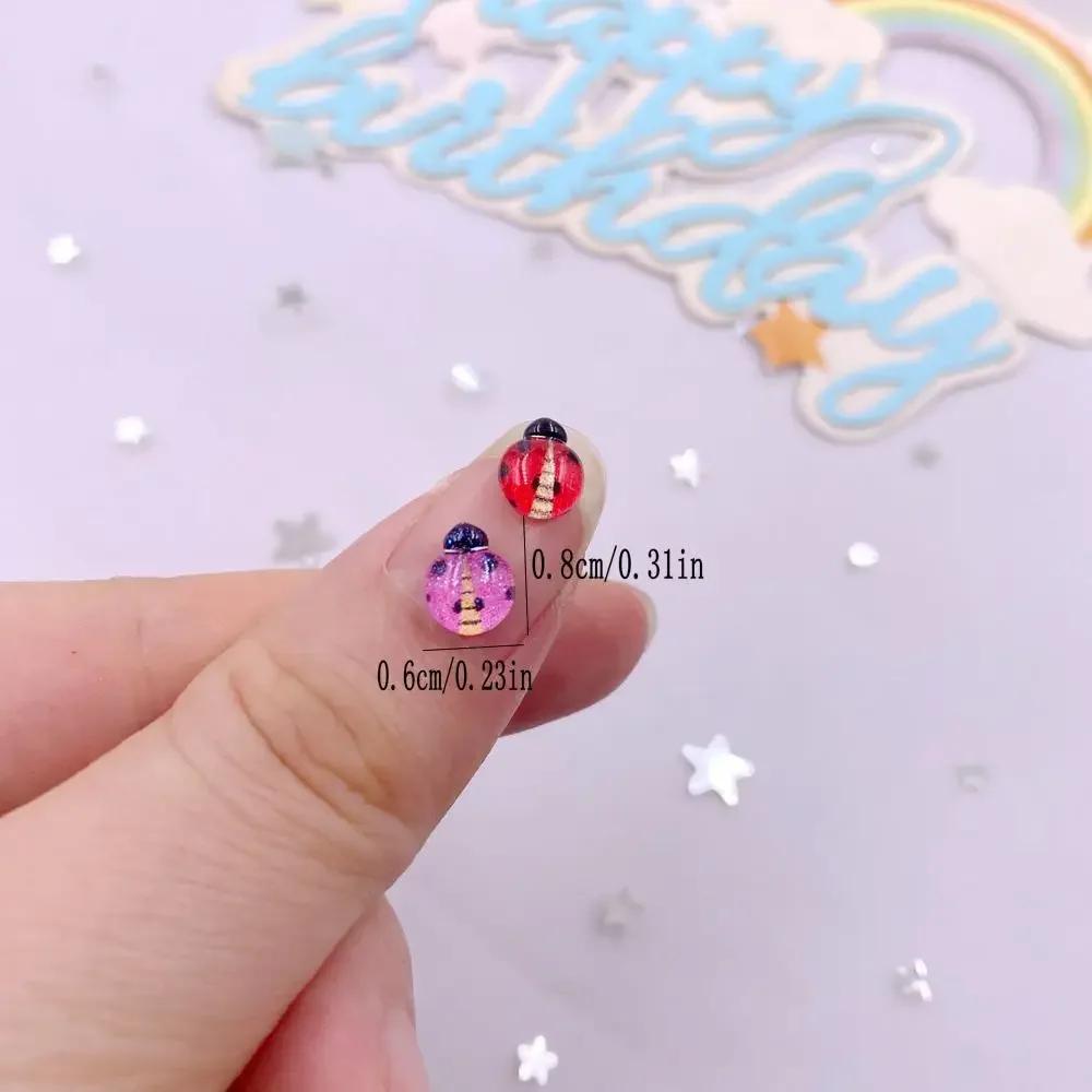 100 шт. смоляных блесток, цветных мини-хрустальных цветов, жуков, плоских страз, художественных аппликаций для ногтей, декора, сделай сам, свадебного скрапбукинга