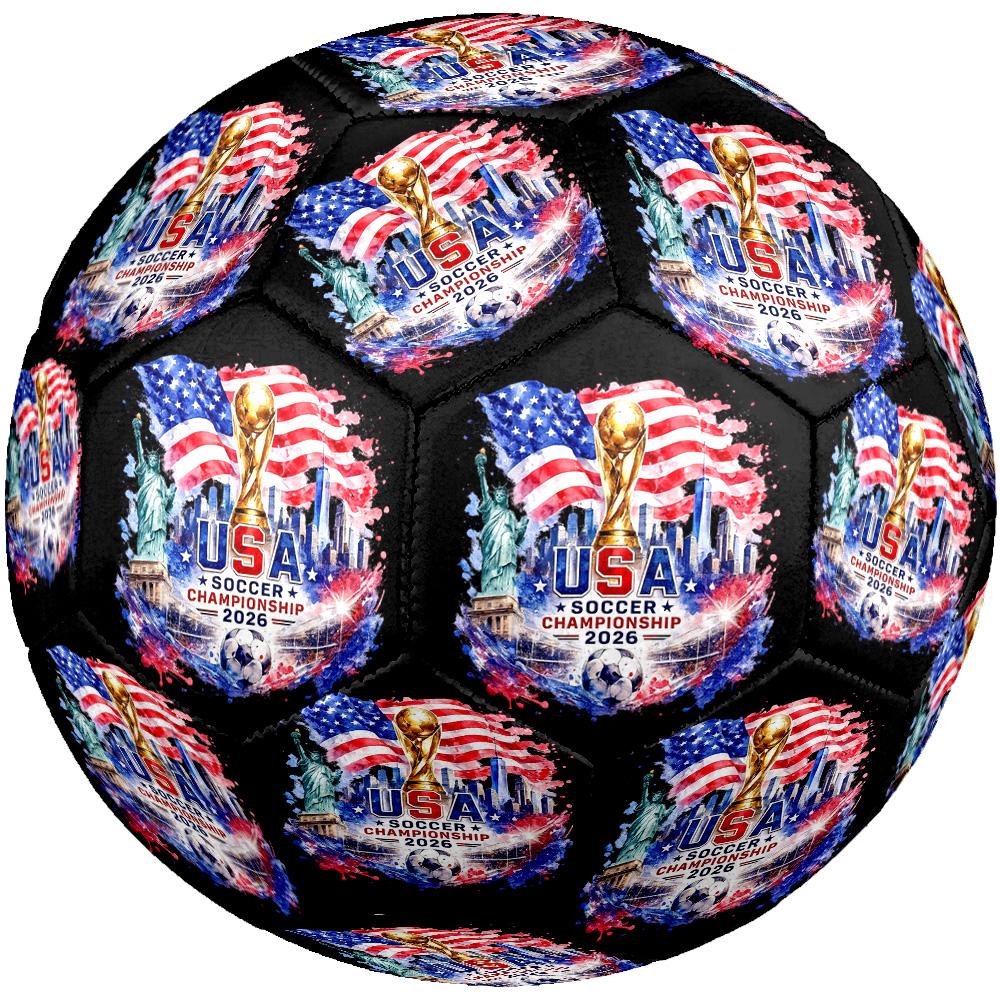 Usa Soccer Spirit Soccer Ball Size 5 Football Machine Sewn Indoor/Outdoor Universal Football Perfect Commemorative Gift for Soccer Lovers