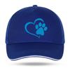 New Unisex Women Fashion Cute Dog Paw with Peach Heart Baseball Caps for Hip Hop Cotton Trucker Cap Bone Dad Hats