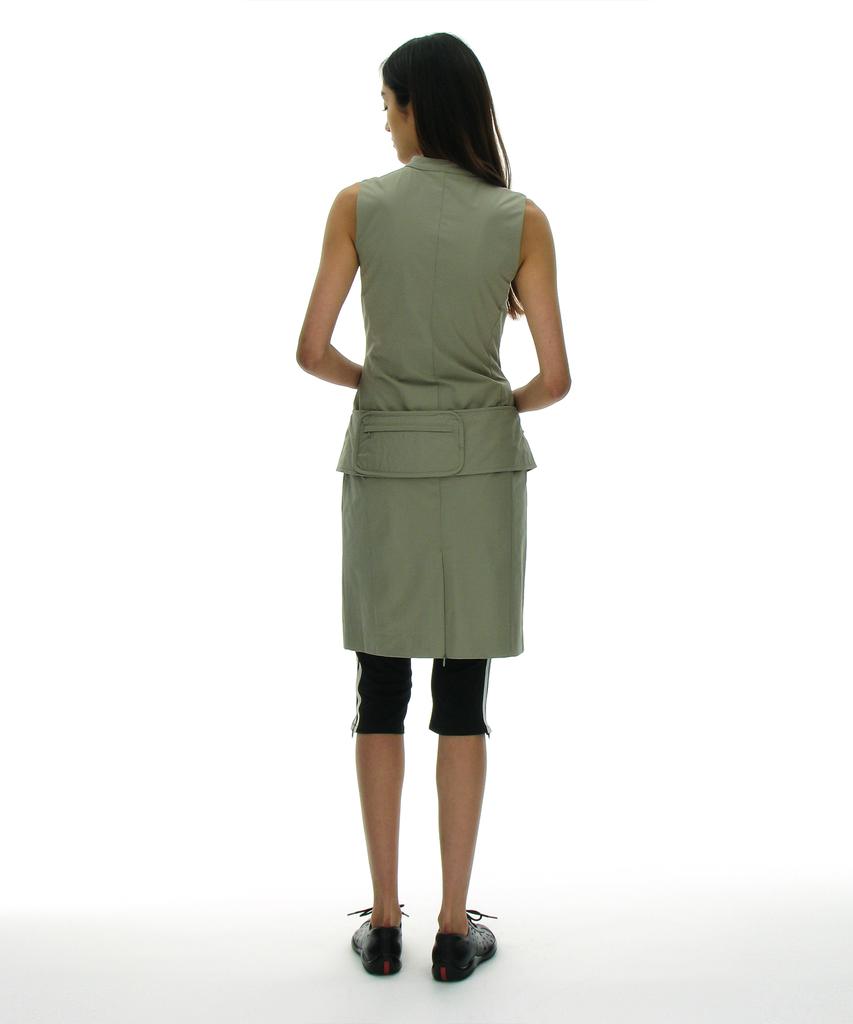Partimento Woman Minimal Belted Dress_Light Khaki