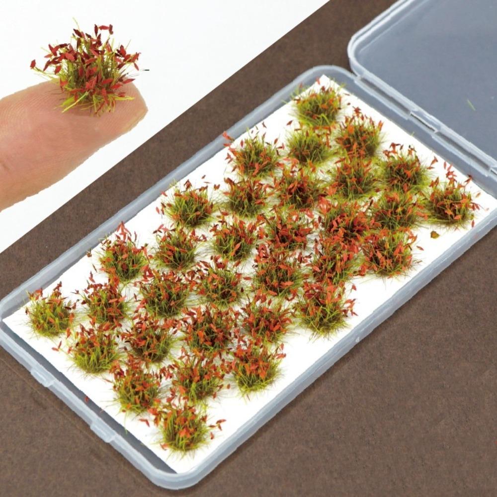 Остролистые Травяные Пучки Модель Искусственная Трава Моделирование Миниатюрные Травяные Кусты Смола Железнодорожный Поезд Маленькая Модель Травы