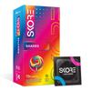Презервативы Skore Shades цветные в горошек, упаковка 20 шт. Натуральный латексный каучук Разные цвета Удобная посадка Защита Гладкое ощущение