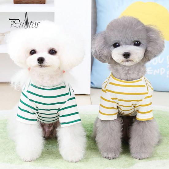 Милая тонкая футболка с круглым вырезом и рисунком медведя из мультфильма «Домашние животные», летний полосатый свитер для повседневной носки