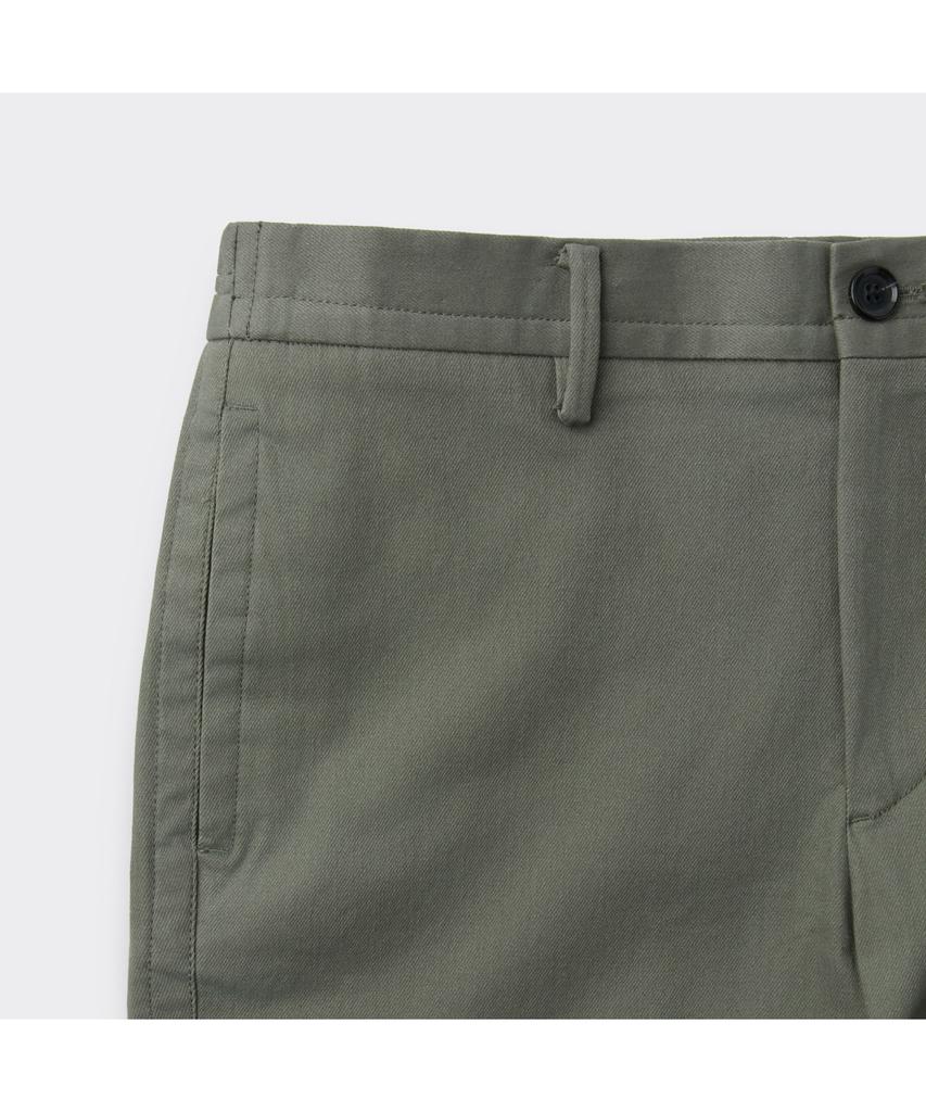 Keoseuuteommellou Хаки Обычный крой Хлопковые брюки C9Pam26102Khx