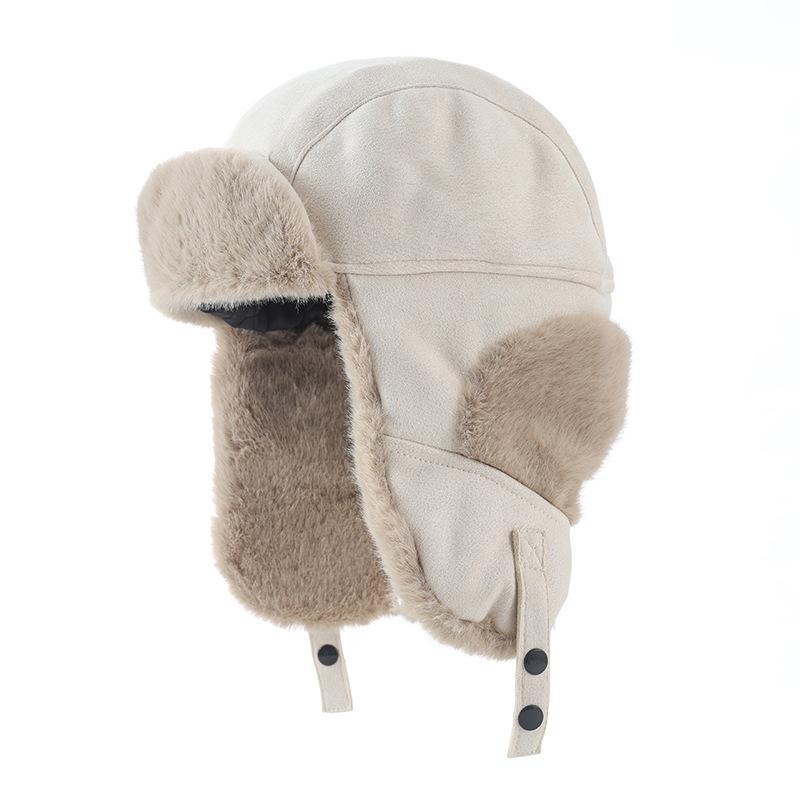 Японская утолщенная плюшевая шапка-ушанка в осенне-зимний период, повседневная, универсальная, в стиле ретро, теплая шапка, для путешествий на открытом воздухе, защита от холода и ушей