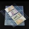 10pcs Paper Money Page Protector Banknotes Currency Album Sleeves PVC Transparent Bill Note Collection Leaf Stamps