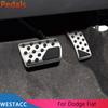Stainlss Steel Car Accelerator Gas Brake Pedal Cover for Dodge Journey JCUV 2011- Fiat Freemont 2013-2016