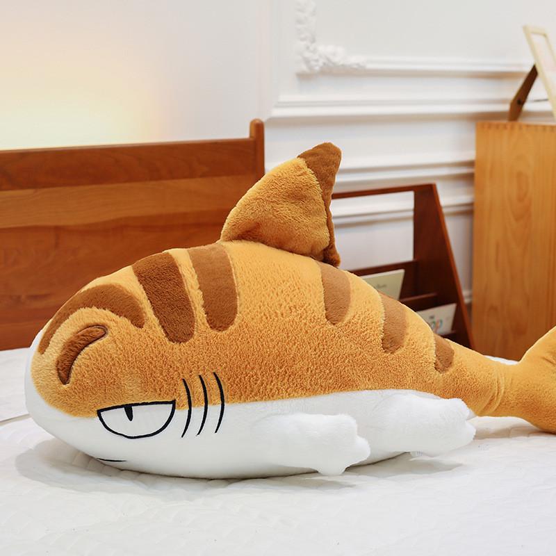 Plush Shark Cat Toy Cartoon Animal Stuffed Dolls Room Decoration Kids Gifts