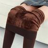 Women Winter Leggings Warm Leggings High Waist Solid Color Velvet Women Thickened Velvet Leggings Stretchy Black Leggings