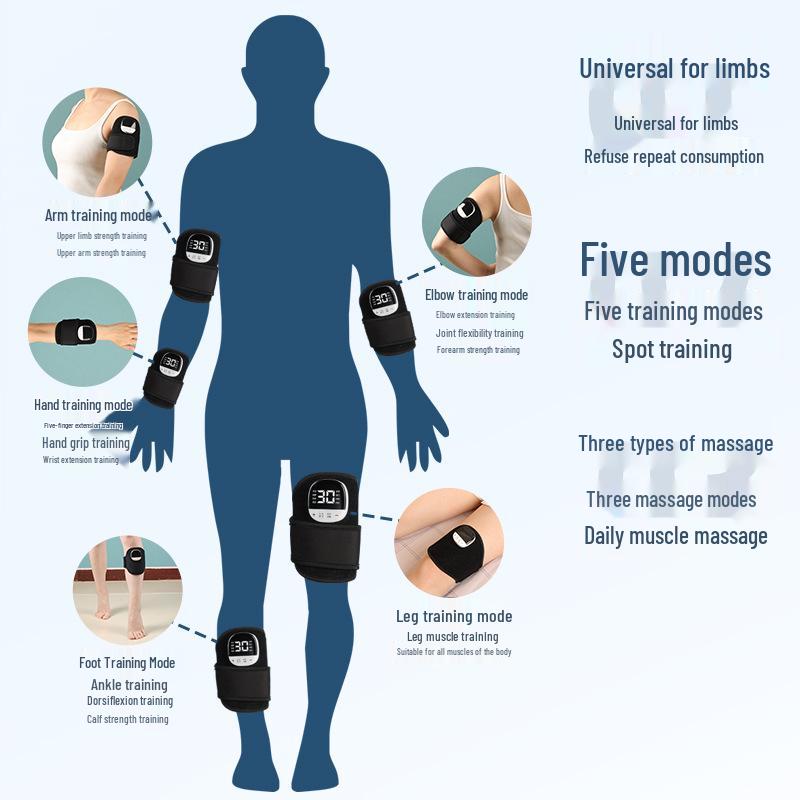 Улучшенный EMS Красный Свет Нагрев Массажер для Рук и Ног с Низкочастотными Импульсами