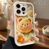 Чехол для телефона: 2D плоский дизайн, подходит для iPhone 18 17 16 15 14 13 Pro, печенье-мишка Хани, идеальный подарок на Рождество и Хэллоуин