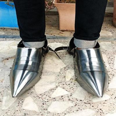 Готические сапоги Sabaton Armor Medieval Leg Guard Костюм LARP Fantasy Cosplay SCA Armor
