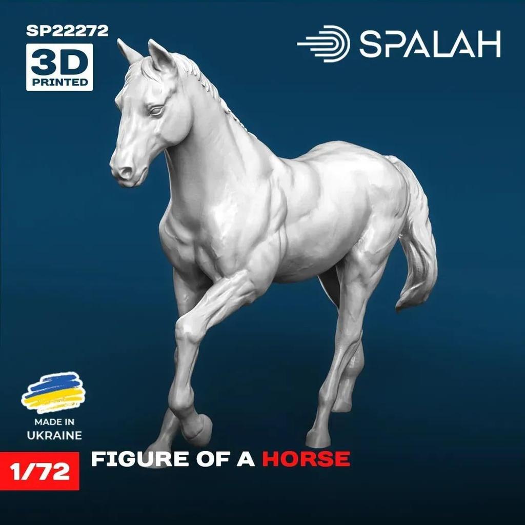 Набор для сборки лошади Spallach Resin Kit SPU22272 1/72 (животное)