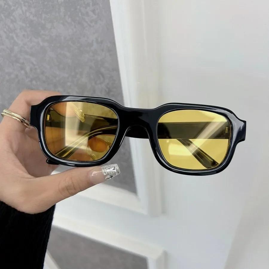 Fashion Women Men Square Sunglasses Retro Cat Eye Vintage Black Sun Glasses Female Male Eyewear