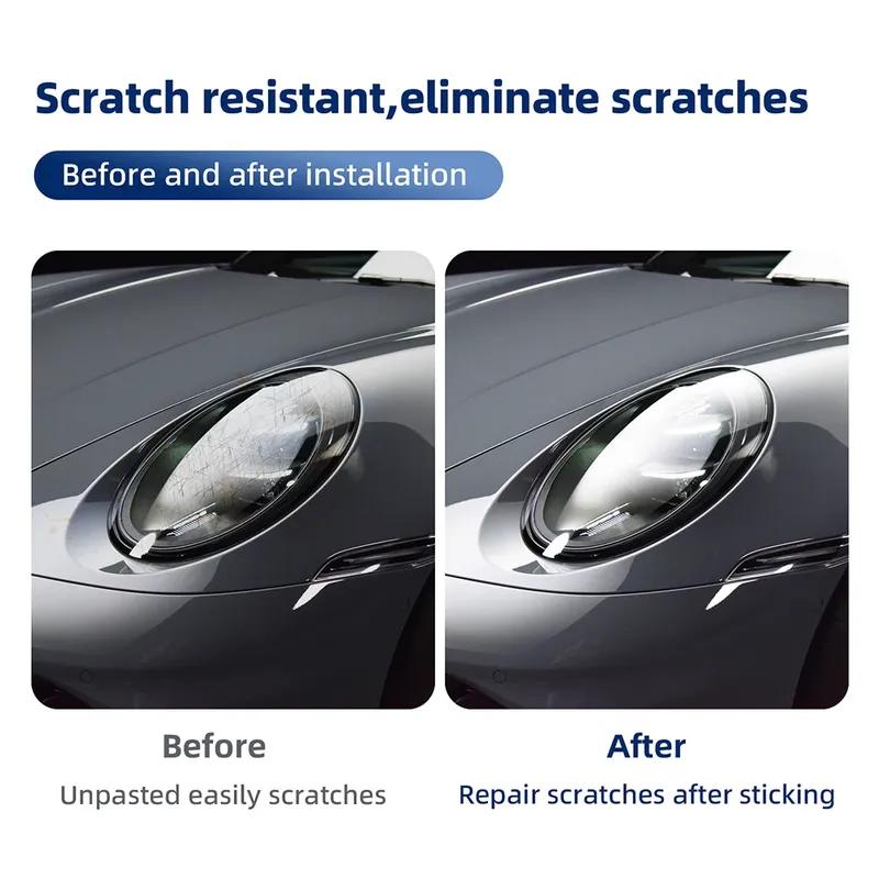 For Porsche 911 2025 Protective Film Car Headlight Rearview Film Smoked Transparent Refit Sticker PPF TPU Paint Protection.