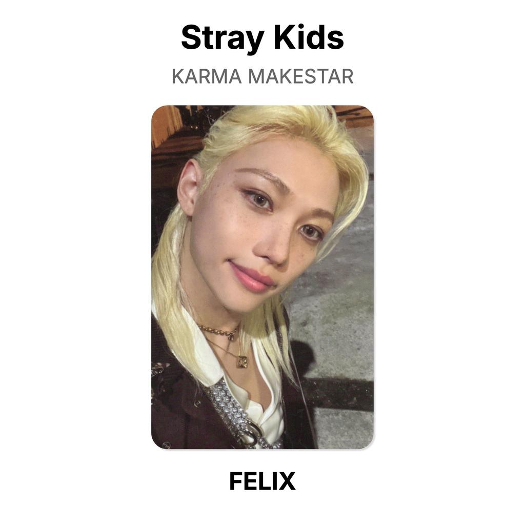 Stray Kids Официальная фотокарточка KARMA MAKESTAR