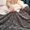 Fleece Plaid Blanket Thick Wool Blankets Duvet Cover Double Sided Sofa Bed Cover Soft Warm Winter Throw Bedspread Blanket Bedding