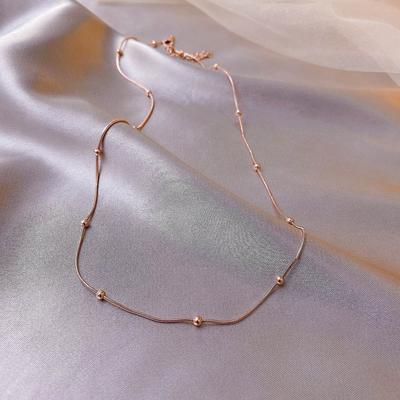 Ювелирные изделия из нержавеющей стали 316L, новое ожерелье из бисера на ключицу, не выцветает, женское ожерелье, вечерние ювелирные изделия, подарок