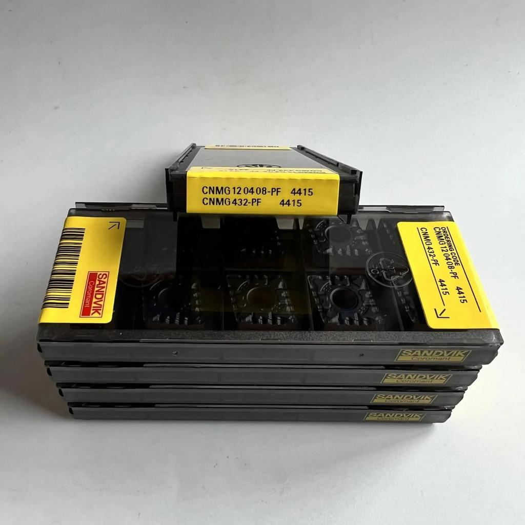 Original Sandvik / CNMG120408-PF 4415 / CNC Lathe Carbide Blade 10 PCS