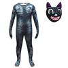 Fantasia Halloween Costume For Kid Anime Black Cat Cosplay Boy Girl Bodysuit Jumpsuit Cartoon Disfrace Carnival Party Clothing