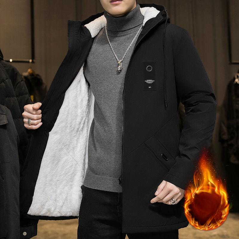 Осенне-зимний модный тренд, однотонное флисовое пальто большого размера для мужчин, повседневное свободное толстое теплое пальто большого размера