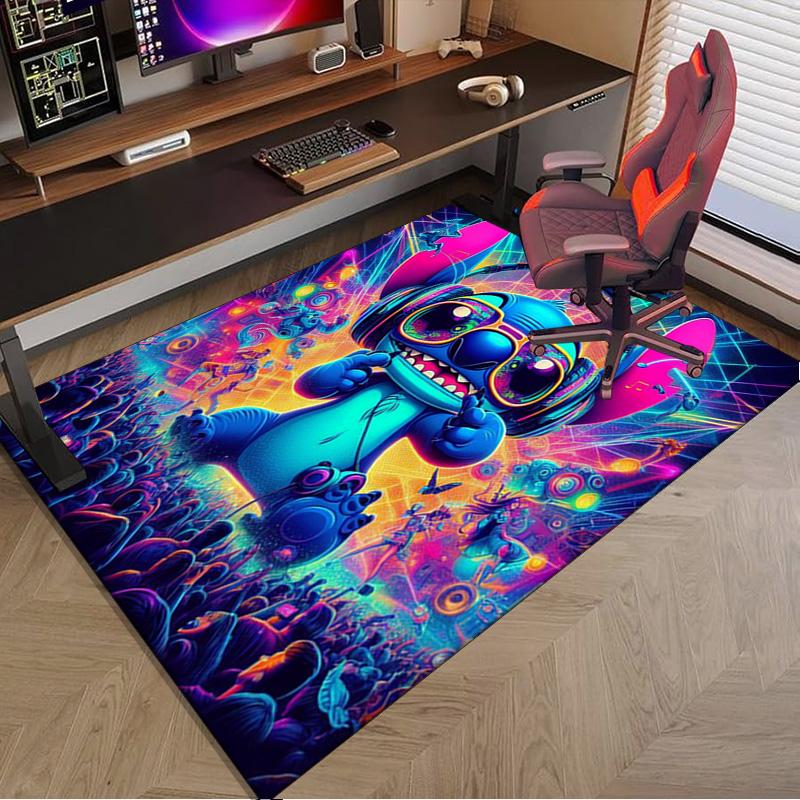 626 Experimental Artwork Printed Area Rug for Office, Chair Rug, Decorative Carpet Floor Mat, Large Size Fan gifts Christmas gifts