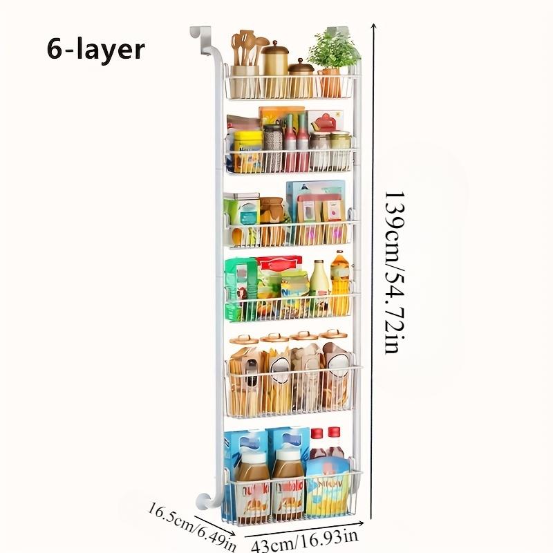 1 шт. многослойная стойка для хранения, подвесные полки на задней двери, стеллаж-органайзер над дверью, стеллаж для домашнего хранения
