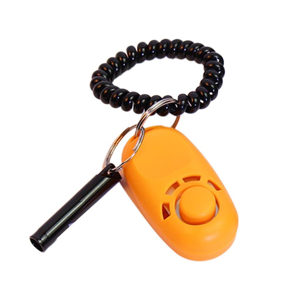 Dog Training Clicker Whistle Combo Lightweight Easy To Use Pet Training Clickers for Cats Birds Horses