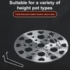 2 Pcs Foldable Steam Rack Stainless Steel Steamer Tray with Detachable Leg 21cm Diameter Cooking Steamer Rack for Eggs Steaming Pot Rice Cooker
