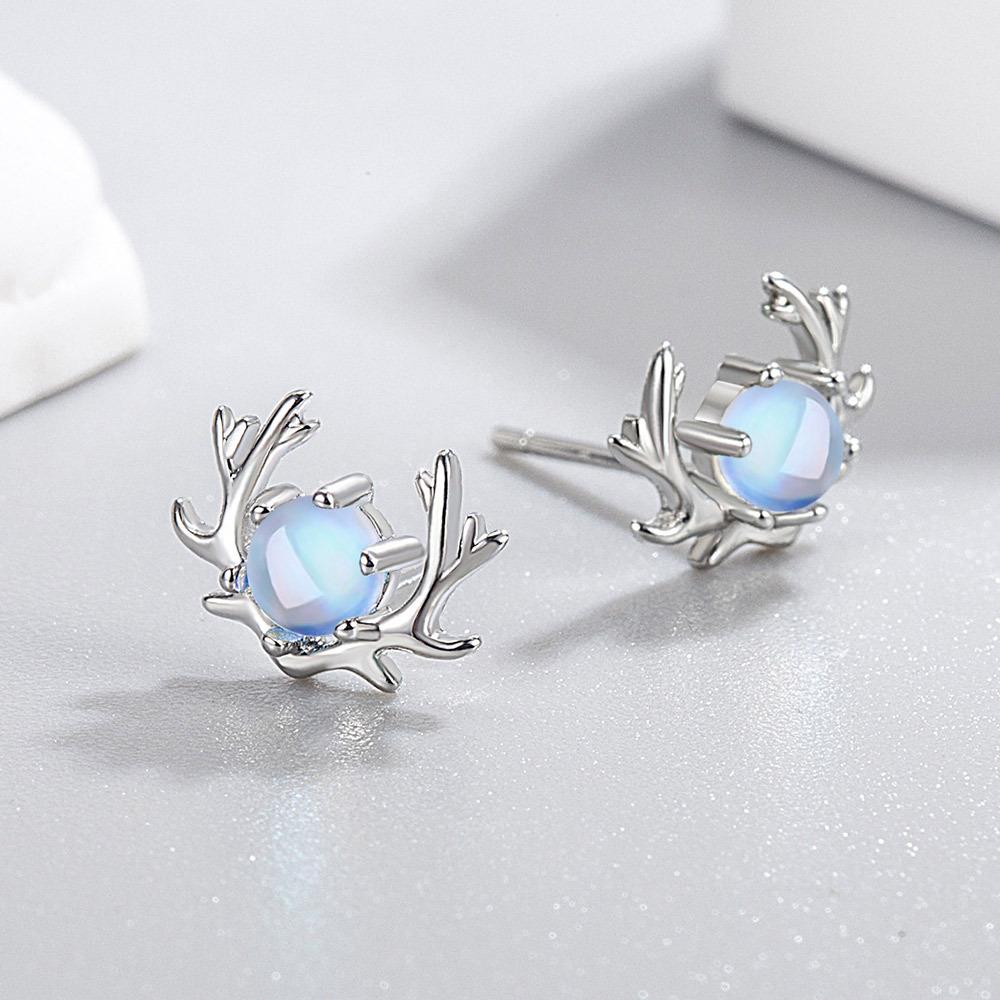 Серьги-гвоздики из стерлингового серебра 925 пробы, женские, модные, милые, маленькие, с прозрачным кристаллом CZ, подарок для девочек, подростков, женщин R003