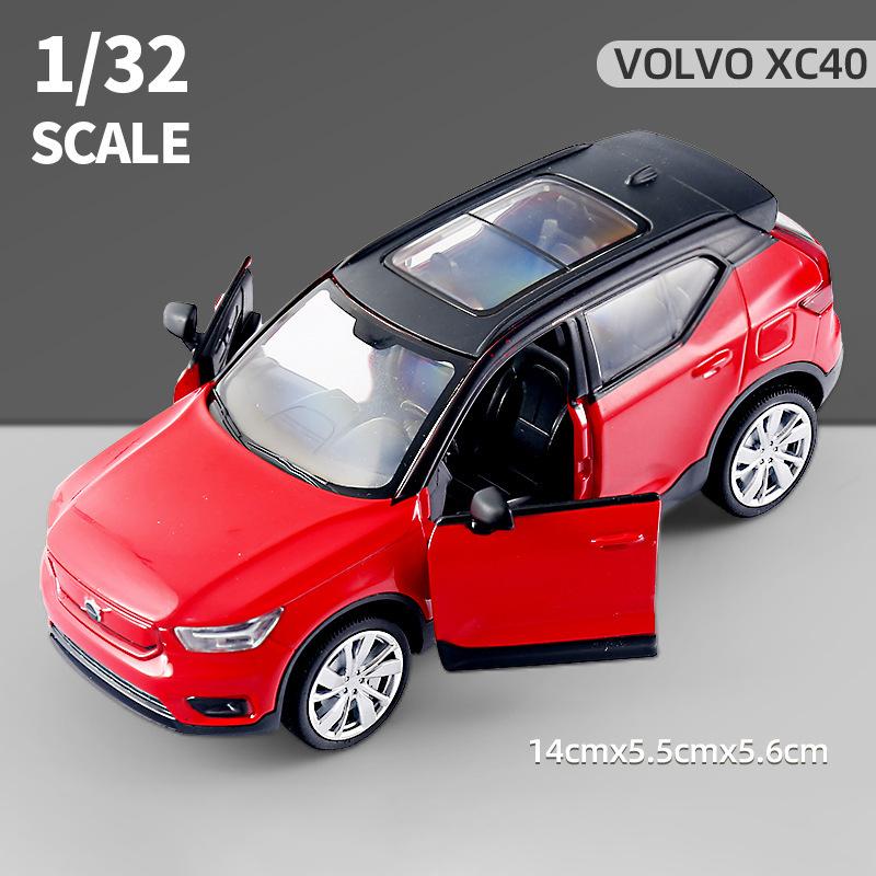 2021 Новый 1/32 Металлический VOLVO XC40 Внедорожник Литая Модель Игрушечные Машинки Звук Свет Оттяжка Машинка Игрушечные Транспортные Средства для Детей