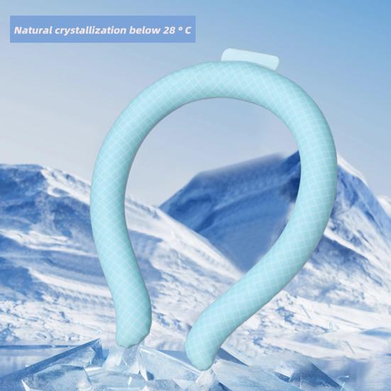 Портативная охлаждающая трубка для шеи, летняя, носимая, легкое многоразовое охлаждающее кольцо для шеи, наружный воротник для предотвращения теплового удара