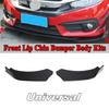 Universal 3DCarbon Fiber Style Front Bumper Splitter Lip Body Protector Diffuser