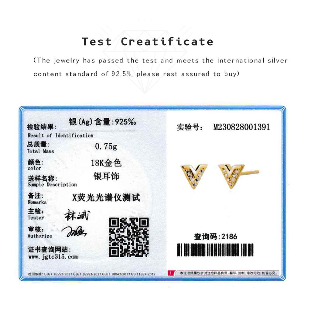 ANDYWEN Серьги-гвоздики из стерлингового серебра 925 пробы, золото, V, циркон, CZ, зажимы для пирсинга, женские роскошные ювелирные изделия, 2023, хрустальные драгоценности