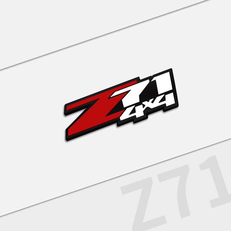 Auto Metal For Chevrolet Z71 4X4 Grille Logo Silverado Sierra Tahoe Suburban 1500 Chevy Camaro Aveo Trax Car Badge Trunk Sticker