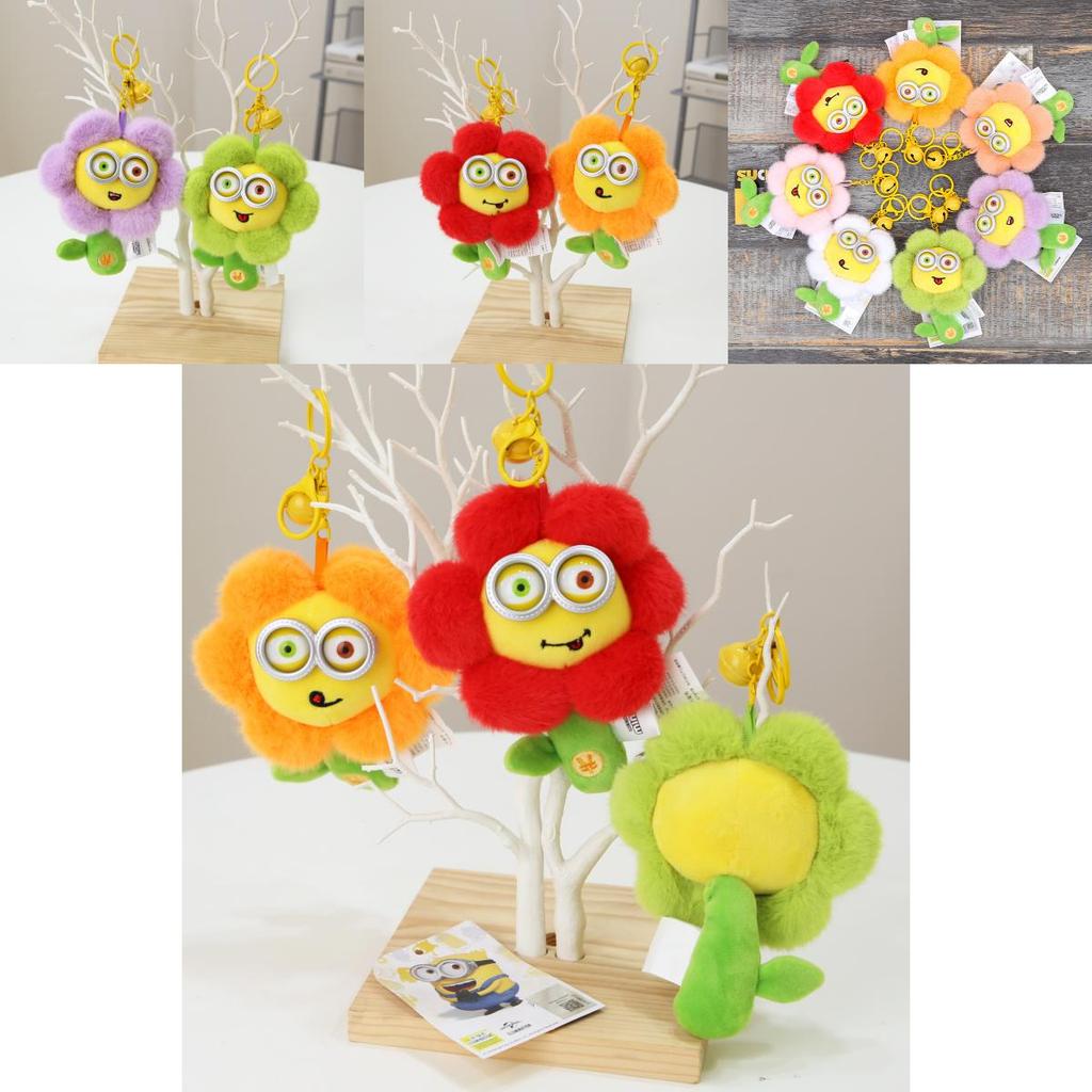 Очаровательный плюшевый брелок-игрушка Миньоны Гадкий Я, кукла для рюкзака для детей