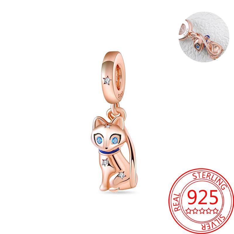 Медь Настоящее Розовое Золото Розовый Осьминог Летняя Черепаха Сердце Подвеска Шарм Подходит для Оригинальных Браслетов Ожерелий Браслет Девушка