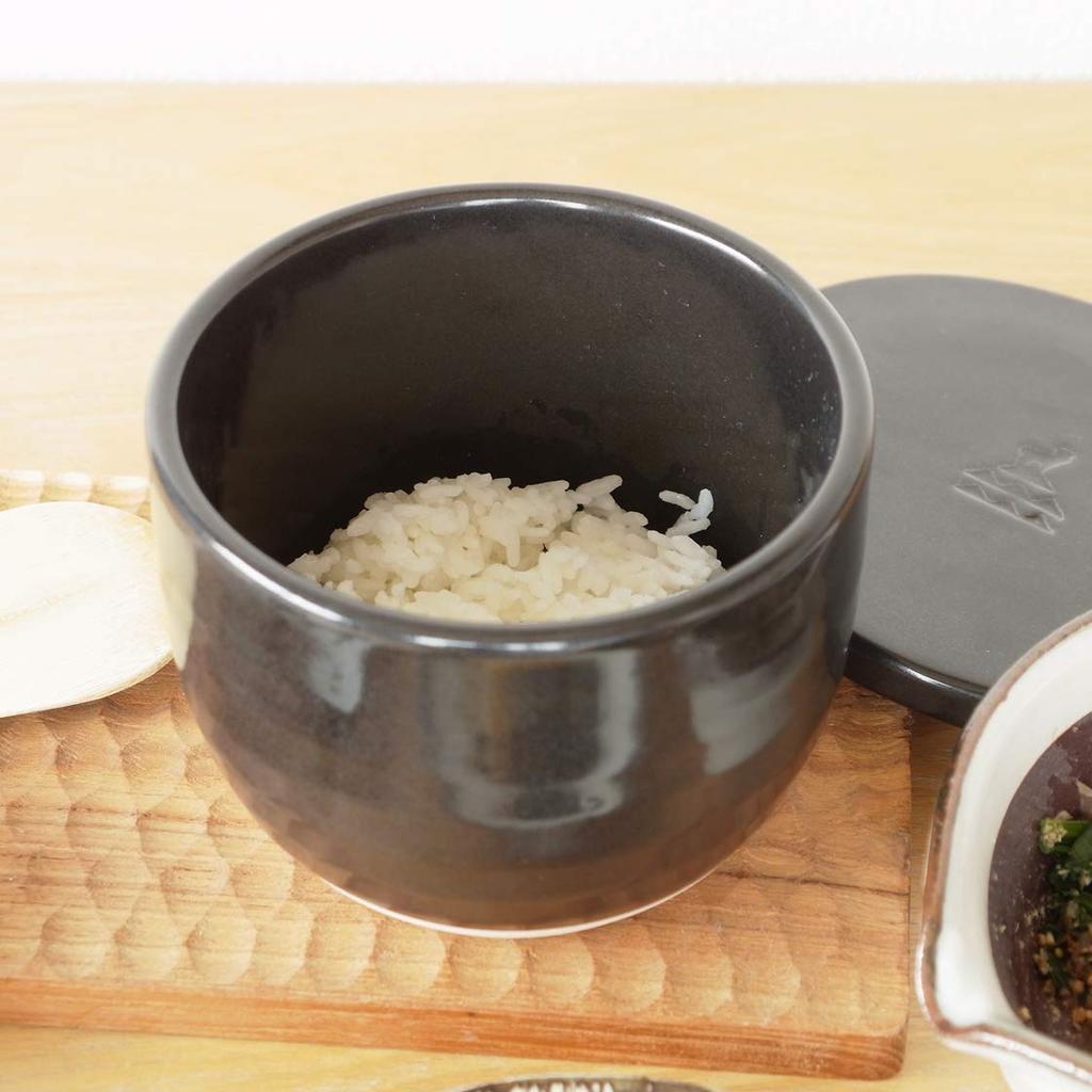 Керамический контейнер для риса Kamoshika Douguten, вместимость 1,5 чашки, сделано в Японии, Банко Яки, можно использовать в микроволновой печи, обычный размер (белый)