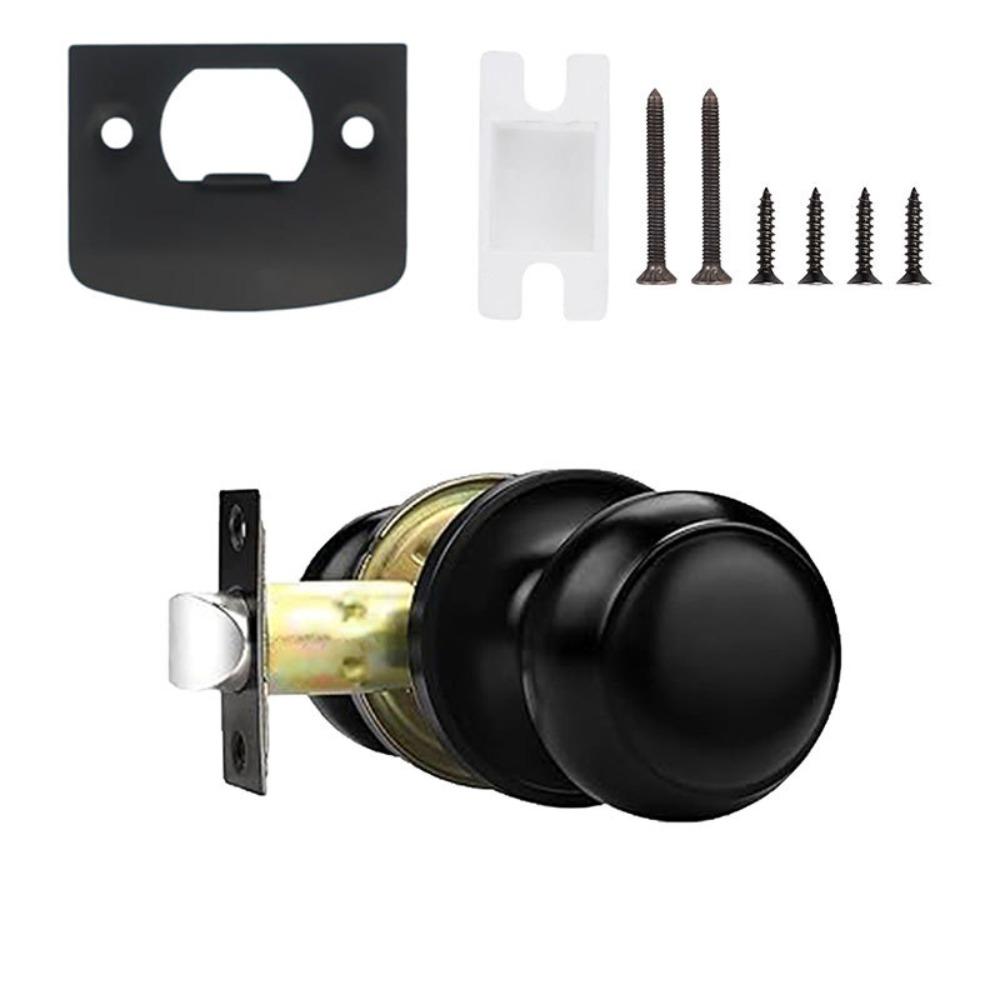 Черная ручка для двери овальной формы из цинкового сплава без корпуса замка для домашней фурнитуры, декоративный и стильный дизайн
