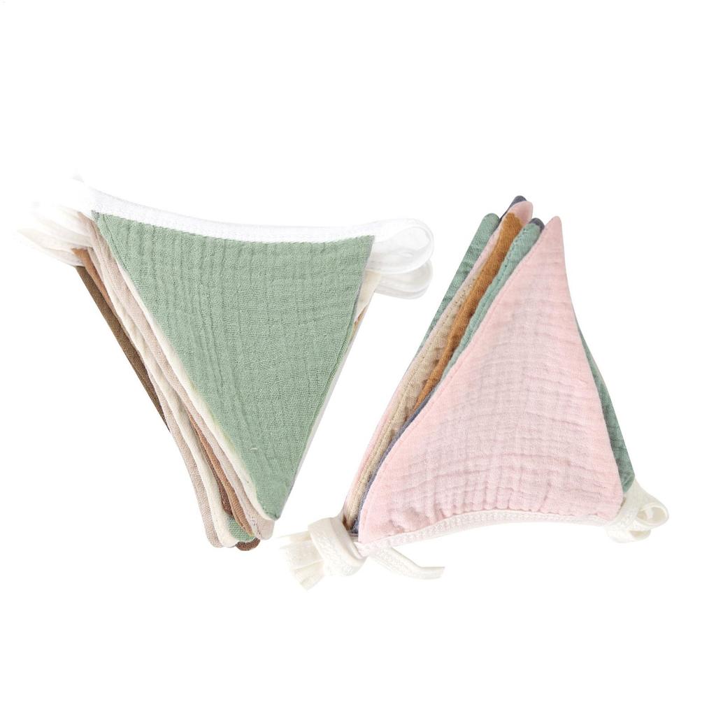 Triangle Bunting Pennant Banner Triangle Flag Banner Washable Nursery Garland Triangle Bunting Flag For Living Room Playroom