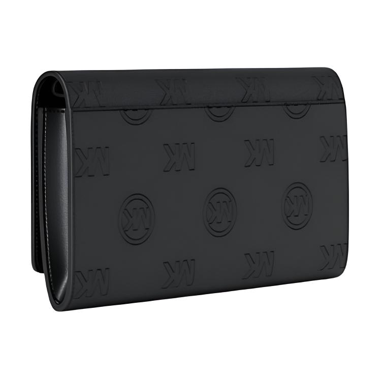 Michael Kors Женский большой кошелек Carson Черный Золотой 35R6G2ZC7V-BLACK