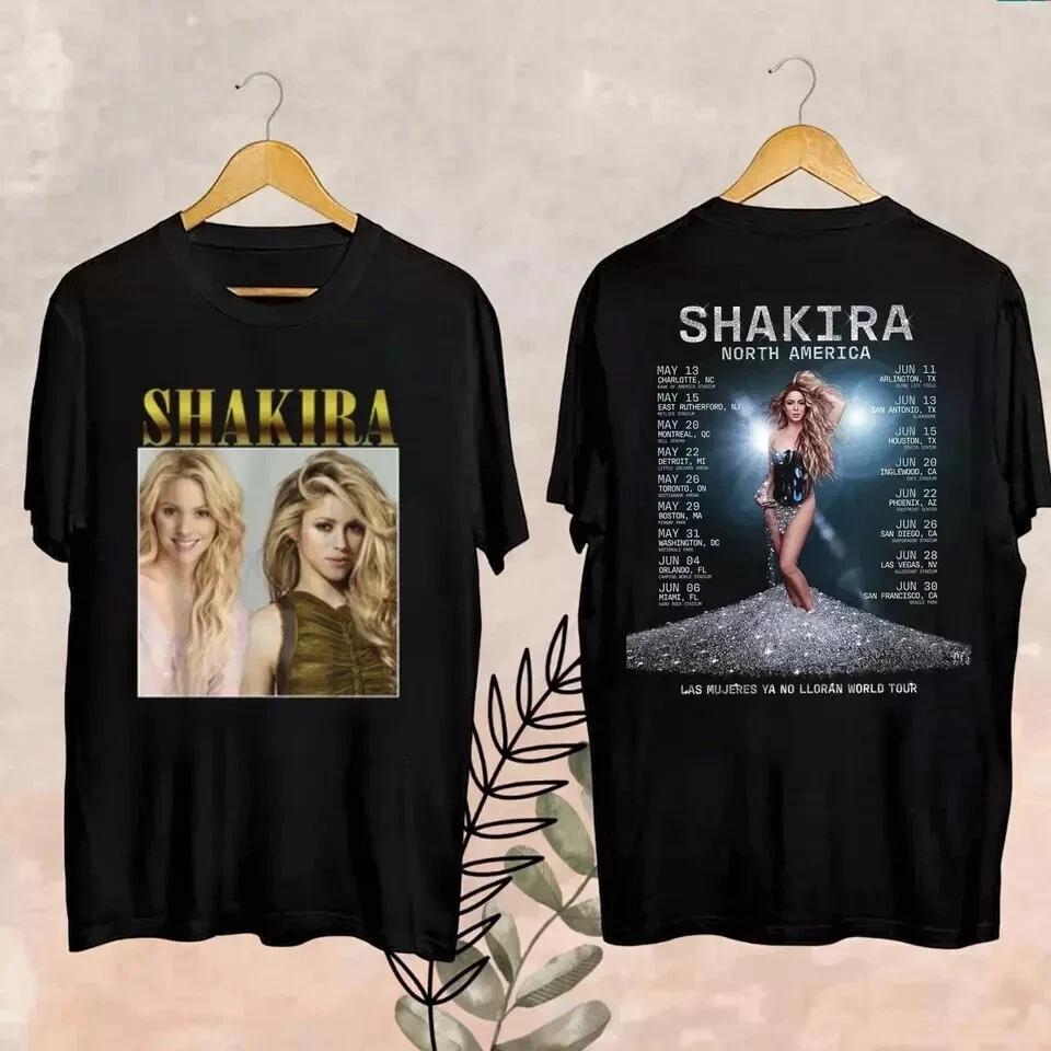 Shakira World Tour 2025 Merch Shakira Shirt Shakira Las Mujeres Ya No Lloran W High-end Luxury Is for Both Men and Women Top Y2k