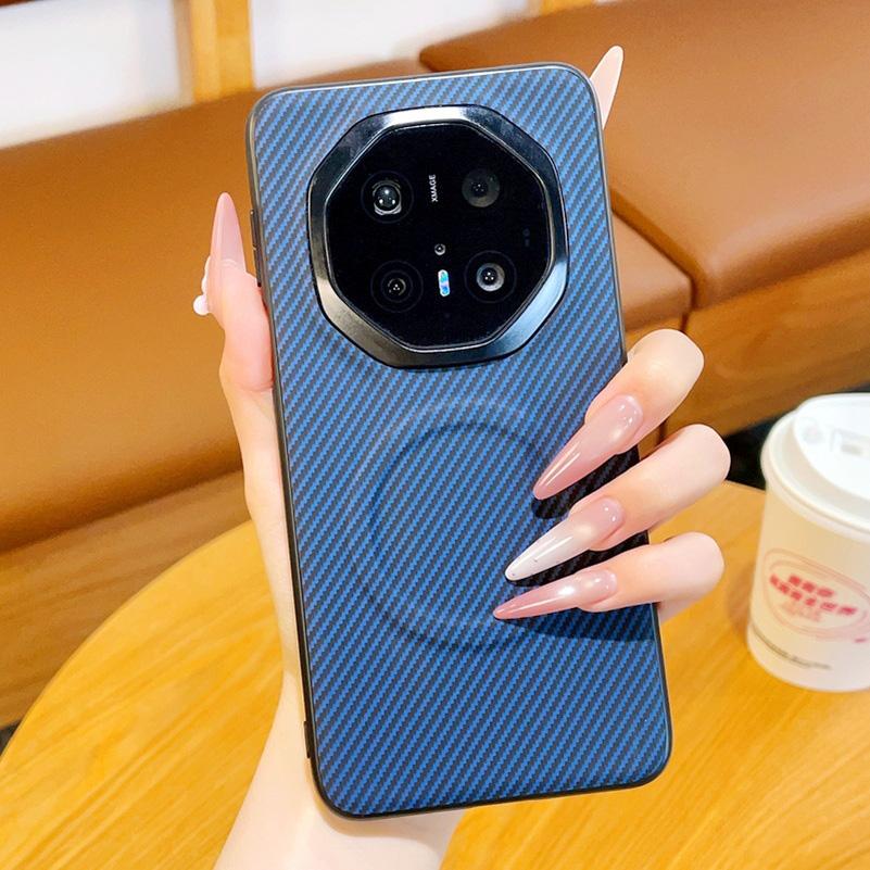 Carbon Fiber Leather for MagSafe Magnetic Case for HUAWEI Mate 80RS 70RS 60RS ULTIMATE Anti-Scratch Ultra-thin Shockproof Cover