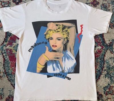 Мадонна Позируй 1990 Тур Blond Ambition Футболка Мужская Женская Футболки Топ Винтажный Мужской Подарок Футболка