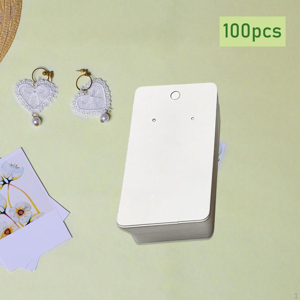 100 Pieces Earring Display Cards Holders Jewelry Storage for