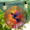 Hummingbird Wind Spinner for Garden Patio Decor Handcrafted Metal 3D Dynamic Art with 360 Rotating Hook Vibrant Yard Ornament No ElectricityUse
