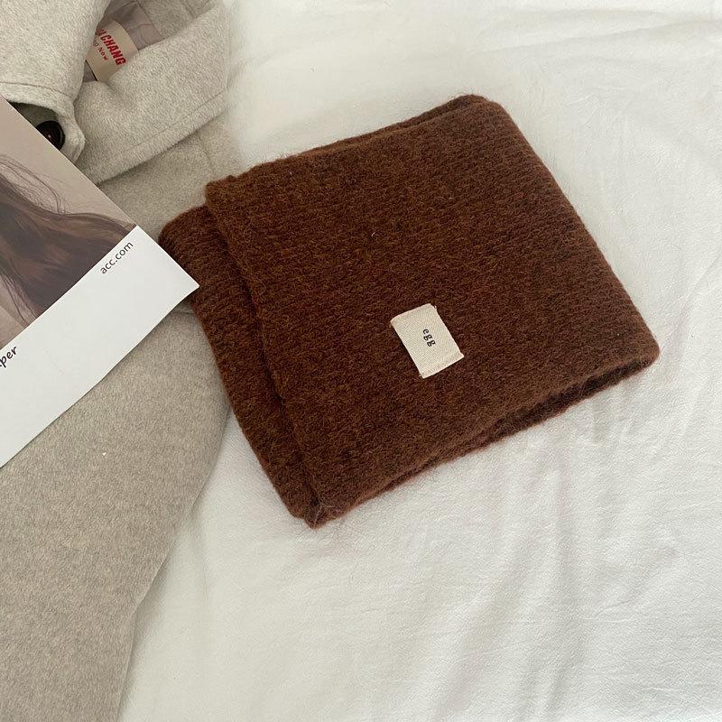 Чистые цветные воспоминания ~ Мягкий и липкий лейбл-имитация кашемирового шарфа: Трикотаж унисекс в стиле ретро для теплого и модного образа